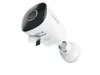 A white security camera with a black lens is shown against a white background. Produktbild-Vorschau