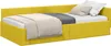 vidaXL Cadre de lit d'angle avec tête de lit jaune 90 cm x Voir les images du produit 1