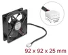 Delock Axiallüfter 12 V DC, 92 x 92 x 25 mm schwarz Produktbild-Vorschau 1