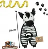 Hundespielzeug ZEBRA Maskottchen quietschend raschelnd groß Produktbild-Vorschau 4