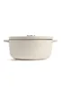 KitchenAid Bräter mit Deckel Gusseisen 26cm creme Produktbild-Vorschau 2