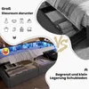 A split image showing a bed with storage underneath and icons representing storage items. Náhľad obrázku produktu