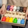 Ulanik Jouets en bois Montessori "Poupées à emboîter dans Voir les images du produit 7