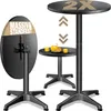 CASARIA® 2-in-1 Stehtisch höhenverstellbar klappbar Produktbild-Vorschau 1