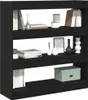 vidaXL Bücherregal Schwarz Eichen-Optik 100 x 30 x 103 cm Produktbild-Vorschau 3