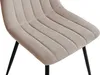 Krzesło do jadalni Nova taupe velvet czarne nogi nowoczesne Podgląd zdjęcia produktu 5