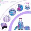 Schulranzen Trolley Mädchen Blau Lila Meerjungfrauen mit Produktbild-Vorschau 3