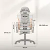 Fotel gamingowy Huzaro Force 2.7 Grey - ergonomiczny Podgląd zdjęcia produktu 3