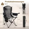 COSTWAY Campingstoel, opvouwbaar, XXL, draagvermogen 200 Productafbeelding-voorbeeld 6
