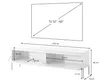 Selsey Bemmi - Mobile TV, bianco con struttura in metallo Anteprima dell’immagine prodotto 5