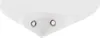 A close-up view of a white ironing shoe with two metal grommets. Produktbild-Vorschau