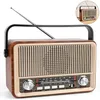 Retro Radio AM/FM/SW Bluetooth – Tragbares Vintage Radio Produktbild-Vorschau 1