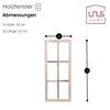 UNUS Deko Fenster aus Holz, Fensterrahmen im Vintage Design Produktbild-Vorschau 5