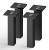 4er Set sossai Aluminium Möbelfüße 150mm in Schwarz Produktbild-Vorschau 1
