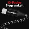 1m Nylon USB-C Kabel Schnellladekabel Datenkabel Handy Produktbild-Vorschau 6