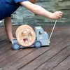 EverEarth Nachzieh Recycling Truck Pastell aus Holz – Produktbild-Vorschau 2