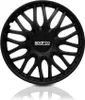 A black Sparco wheel rim is shown against a white background, with a reflection visible below. Produktbild-Vorschau