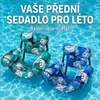 2dílná sada lehátek k bazénu – POOLYRA zelená + modrá Náhled obrázku produktu 4