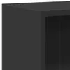 Boekenkast 60x24x76 cm bewerkt hout zwart Productafbeelding-voorbeeld 7