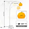 LED E27 Bogenlampe Orange höhenverstellbar Marmorfuß Produktbild-Vorschau 2