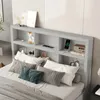 Doppelbett, Massivholz,Plattformbett mit zwei Schubladen am Produktbild-Vorschau 2