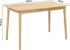A wooden dining table with dimensions indicated. Anteprima dell’immagine prodotto