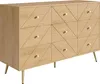Komoda Merax 120x39x80cm z żelaznymi nogami, kredens z Podgląd zdjęcia produktu 7