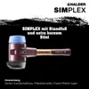 HALDER SIMPLEX Schonhammer Ø 60 mm Gummi schwarz / TPE-soft Produktbild-Vorschau 5