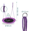 Relaxdays Hangschommel, rond, voor kinderen en volwassenen, Productafbeelding-voorbeeld 4