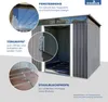 osoltus Metall Gerätehaus Pultdach Geräteschuppen  238 cm x Produktbild-Vorschau 3