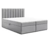 AX LIVING Lit boxspring Bursa 140 x 200, gris, avec Voir les images du produit 2