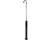A black outdoor shower stand with a shower head and a faucet. Produktbild-Vorschau