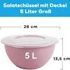 3er Set Kunststoff Salatschüsseln Rührschüssel Pastellrosa Produktbild-Vorschau 2