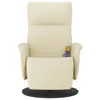 vidaXL Fauteuil de massage avec repose-pieds Crème Voir les images du produit 3