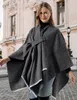 Damen Poncho Schal für Winter und Herbst Produktbild-Vorschau 2