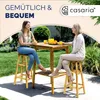 CASARIA® Barhocker 2er Set Holz Akazie Outdoor 75cm Produktbild-Vorschau 6