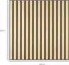 Akustikpaneel, Schallabsorption, DIY Lamellenwand, MDF & Produktbild-Vorschau 3