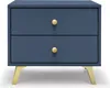 Table de chevet JOELE – bleu foncé Voir les images du produit 1