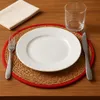 Podstawka czerwono-brązowa 35 x 1 x 35 cm naturalna (Ø 35 Podgląd zdjęcia produktu 2