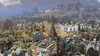 A sprawling city with the Eiffel Tower prominently featured, set against a mountainous backdrop. Podgląd zdjęcia produktu