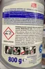 A close-up of a product label with safety warnings and instructions. Náhled obrázku produktu