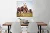 MuchoWow® Poster Pferde - Gras - Frühling 75x75 cm - Wand Produktbild-Vorschau 2