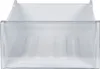 A clear plastic drawer, likely for a refrigerator or freezer. Produktbild-Vorschau