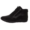 A single black women's high-top sneaker shown from the side. Produktbild-Vorschau