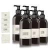Oputec 6 x 500ml Seifenspender aus Kunststoff schwarz + Produktbild-Vorschau 1