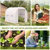 Outsunny Serre de Jardin Tunnel Surface Sol 5 m² 2,5L x 2l Voir les images du produit 6