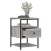 vidaXL Table de nuit Gris Chêne Sonoma 40x42x56 cm Bois Voir les images du produit 4