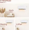 HOMCOM Wandheater, 2000W, keramisch, met afstandsbediening Productafbeelding-voorbeeld 8