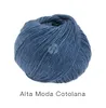 A ball of blue yarn on a white background. Produktbild-Vorschau