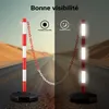 Wiltec 2x Poteau de balisage 1,2 kg 4 Chaînes de Voir les images du produit 6